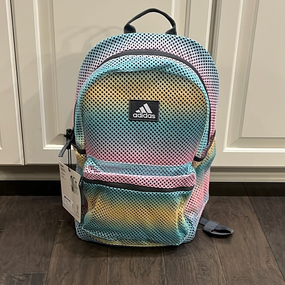 Adidas Hermosa 2 Mesh Backpack School Book Bag new Gradient new Mens Women’s